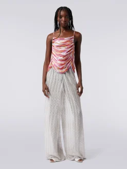 Multi-strand slub viscose top