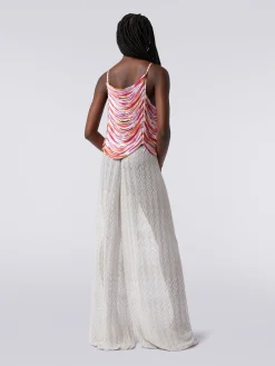 Multi-strand slub viscose top