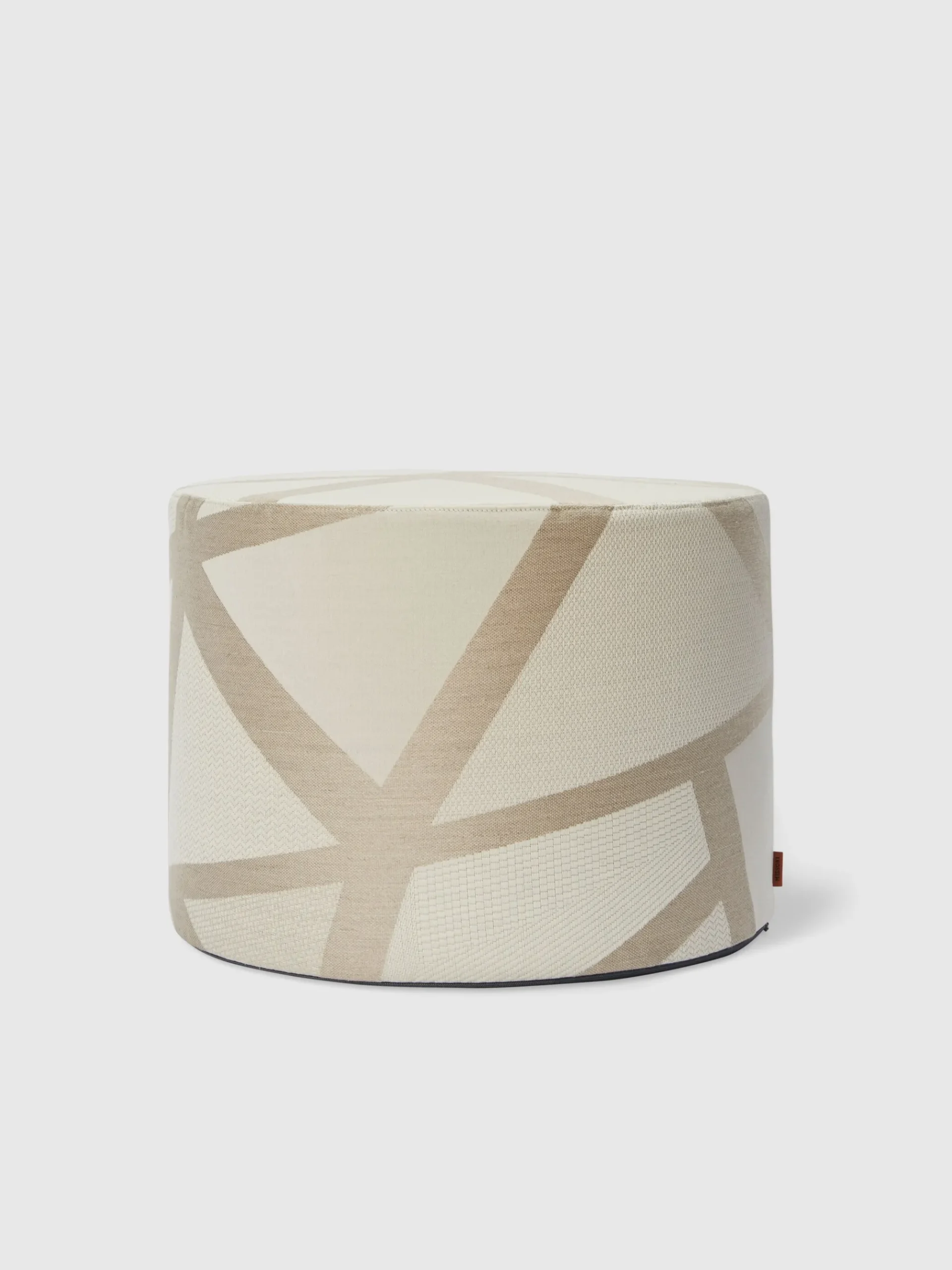 Nastri Relief 40x30 cm cylindrical pouffe