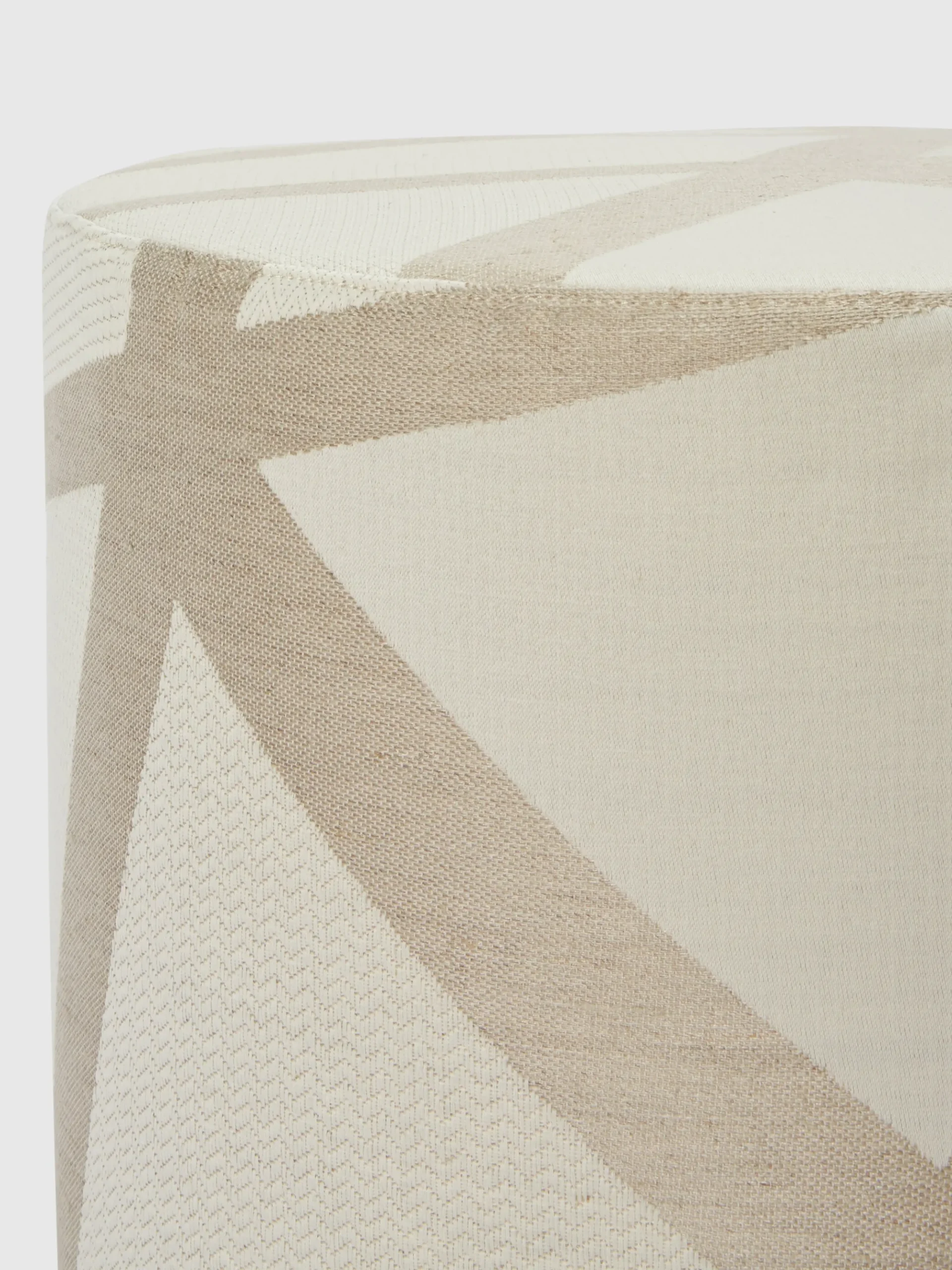 Nastri Relief 40x30 cm cylindrical pouffe