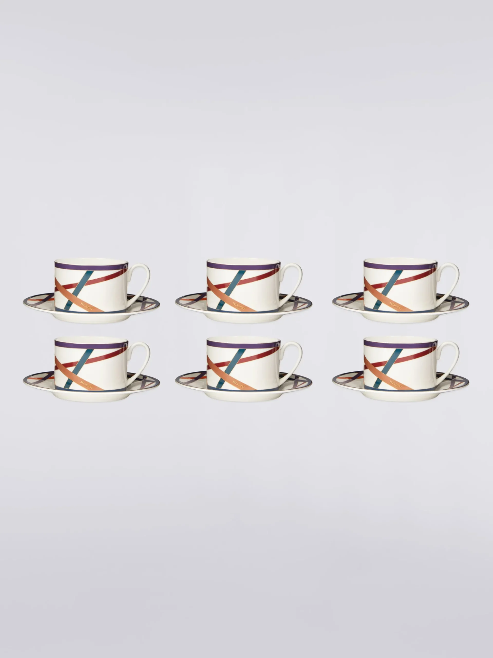 Nastri Set of 6 tea cups & saucers