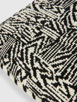 Noise 30x60 cm cushion with bouclé work