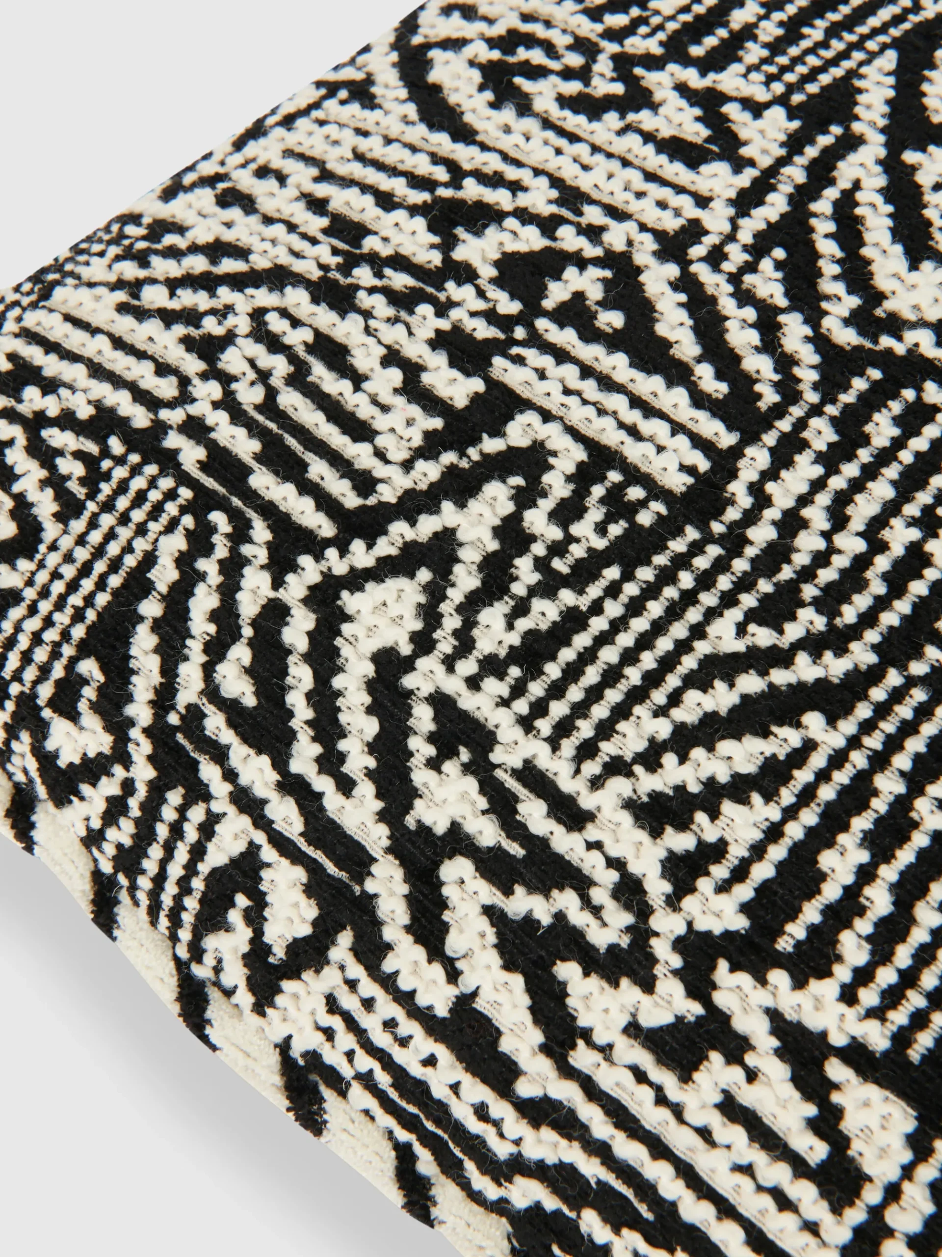 Noise 30x60 cm cushion with bouclé work