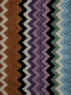 5-piece Adam bath towel set in chevron cotton terry