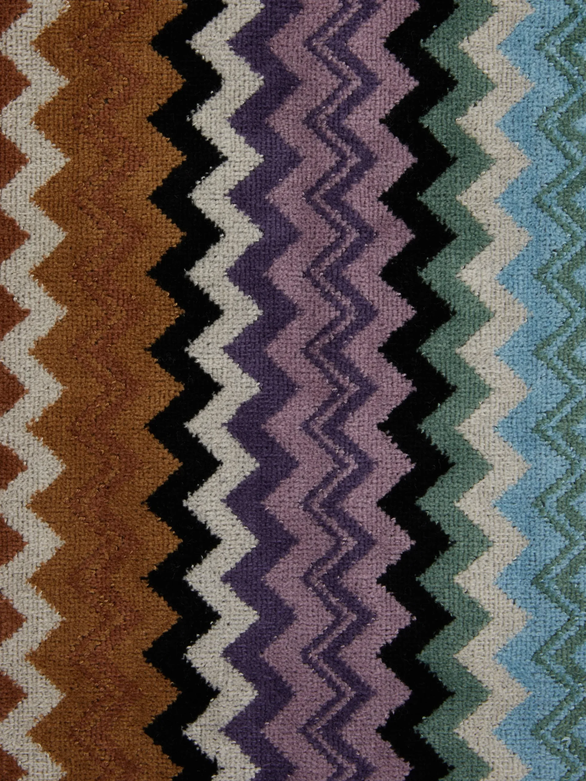 5-piece Adam bath towel set in chevron cotton terry