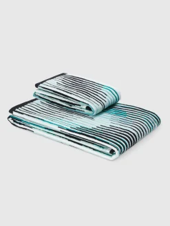 2-piece Arpeggio bath towel set in cotton terry