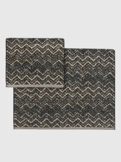2-piece Azul bath towel set in cotton terry