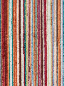 2-piece Jazz bath towel set in striped cotton terry