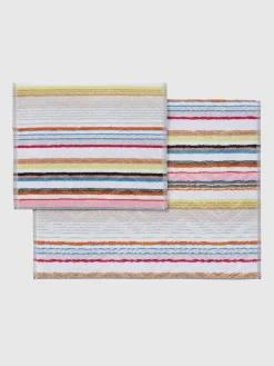 2-piece Moonshadow bath towel set in cotton terry with lurex