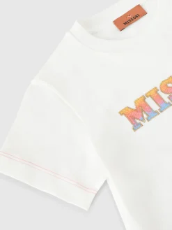 Pure cotton crewneck T-shirt