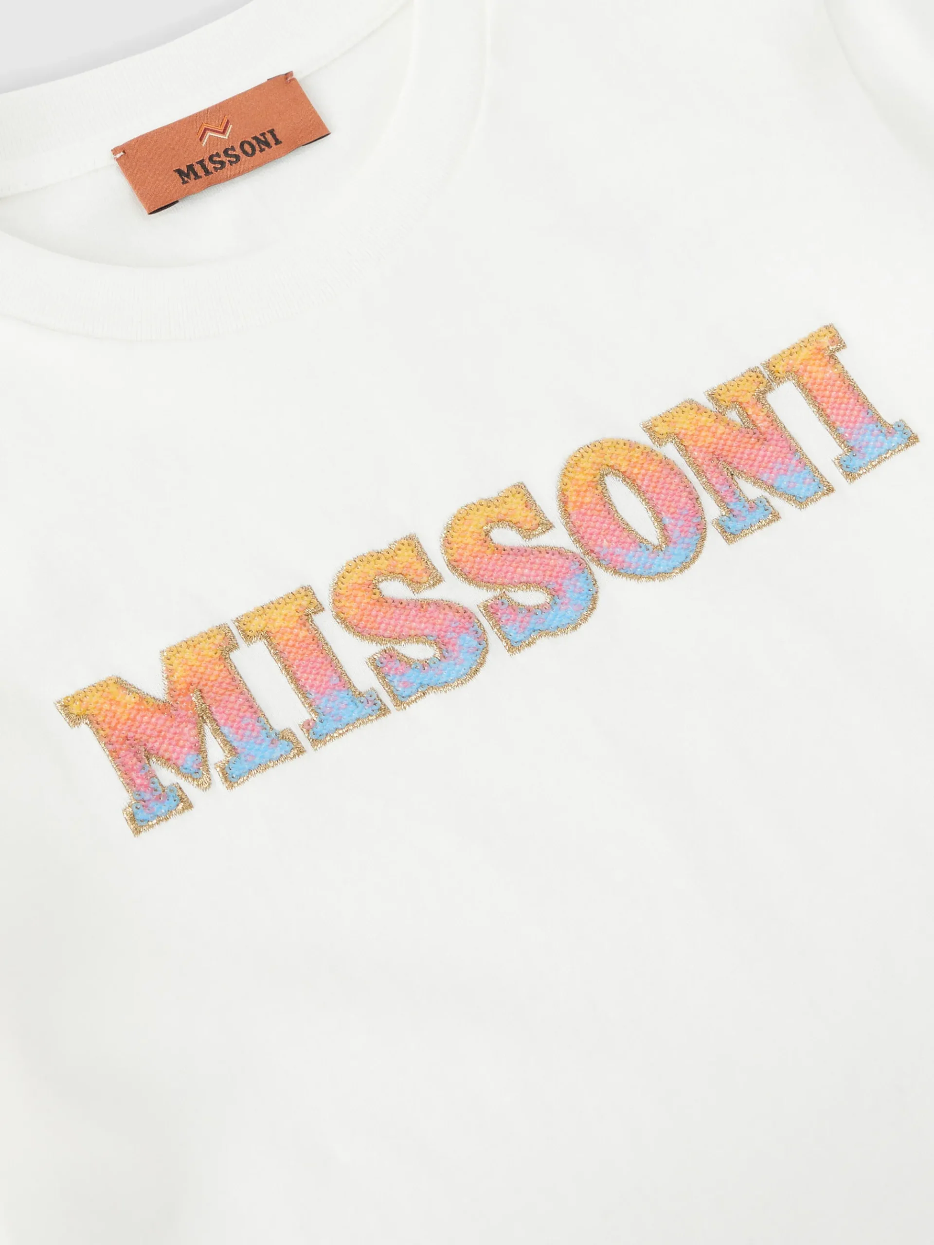 Pure cotton crewneck T-shirt