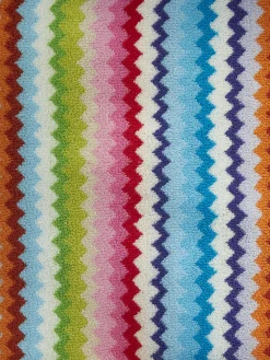 Riverbero bathrobe in zig zag cotton terry