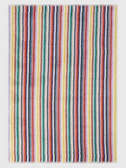 Riverbero 150x100 cm bath towel in zigzag cotton terry cloth