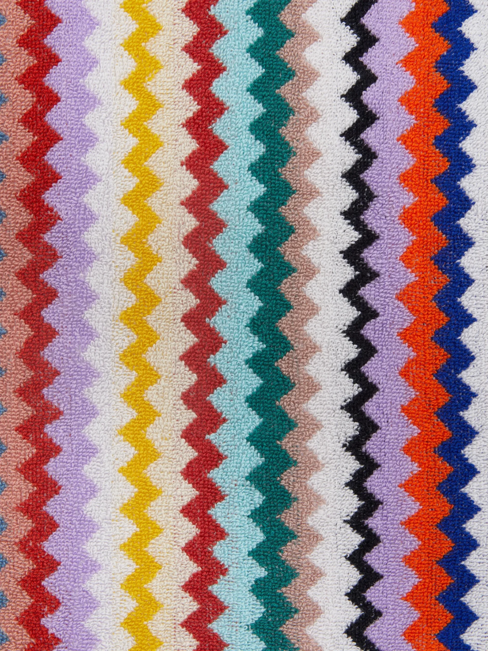 Riverbero 150x100 cm bath towel in zigzag cotton terry cloth