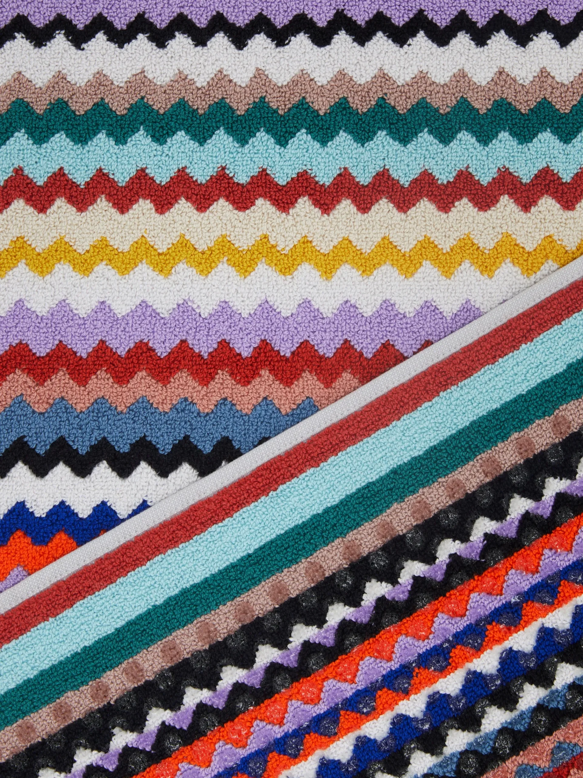Riverbero 60x90 cm cotton zigzag bath mat