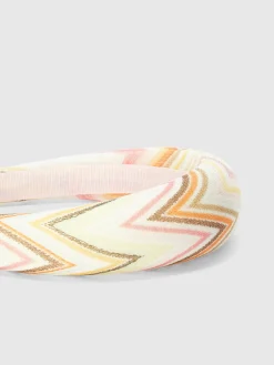 Rounded zig zag cotton headband