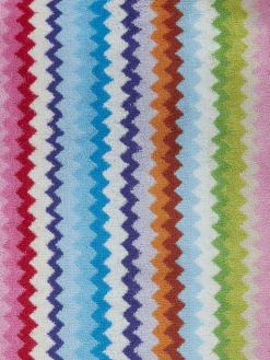 Set of 5 pieces of Zig zag cotton terry Riverbero bath towels