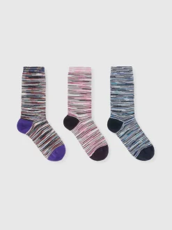 Set of 3 slub socks