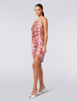 Short cover-up with slub tubular fringes