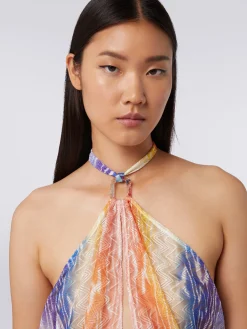Short tie-dye print cover up jumpsuit