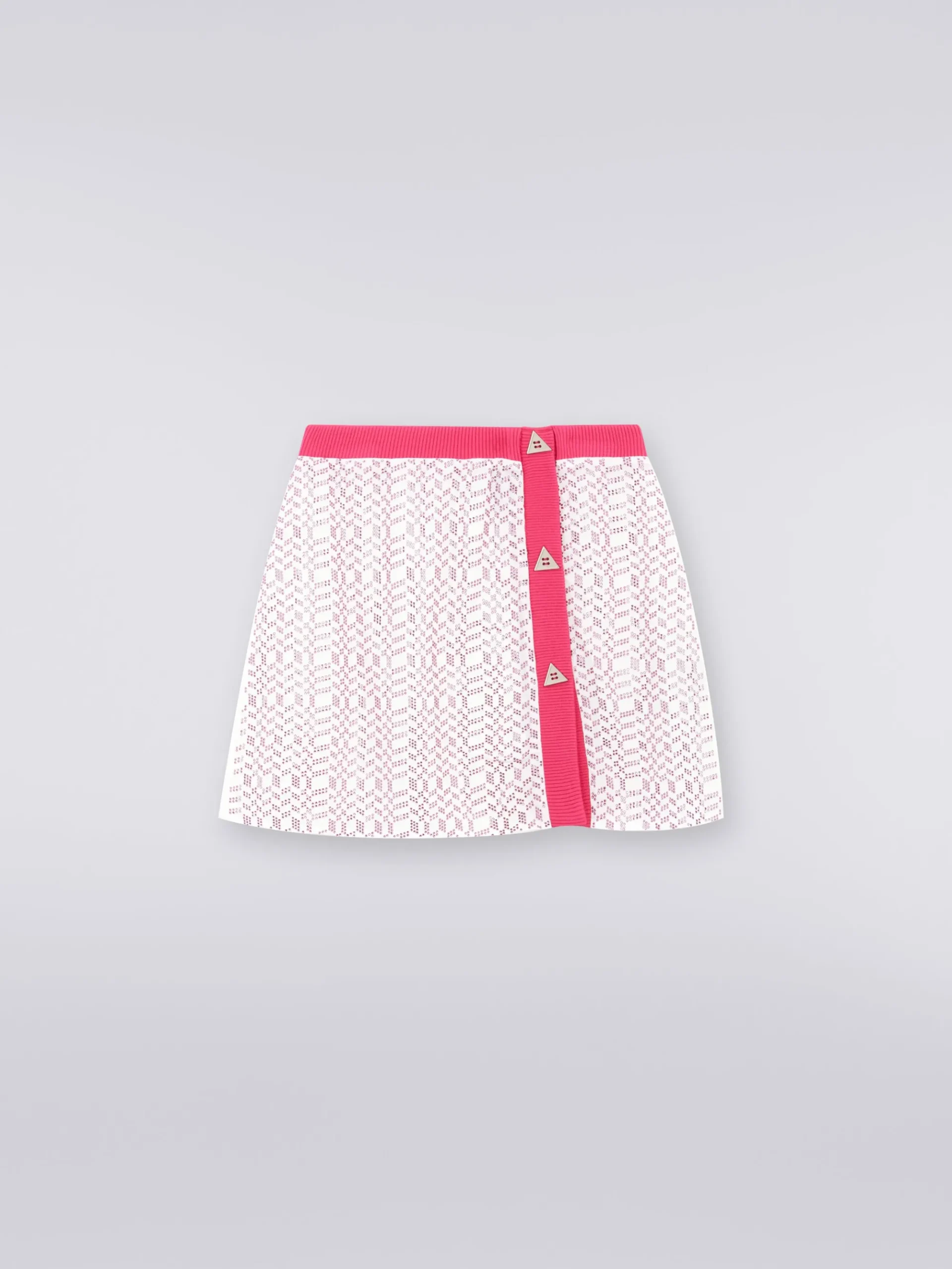 Silk and technical fabric skirt