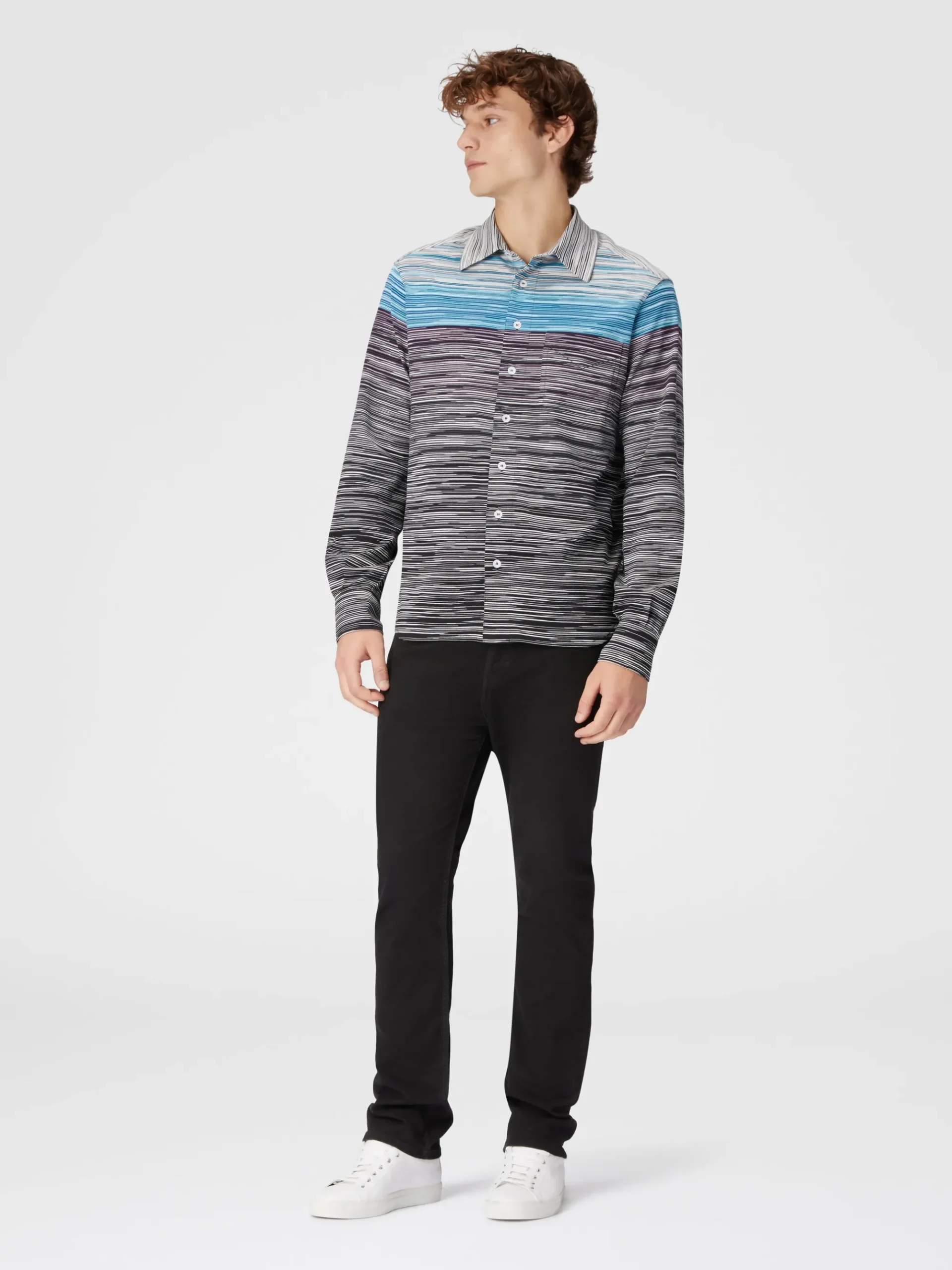 Slub cotton jersey shirt
