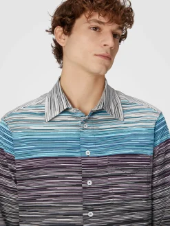 Slub cotton jersey shirt