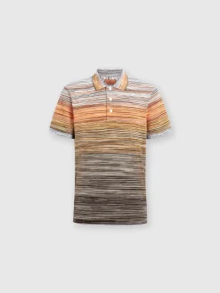 Slub cotton piqué polo shirt