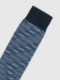 Socks in slub cotton blend