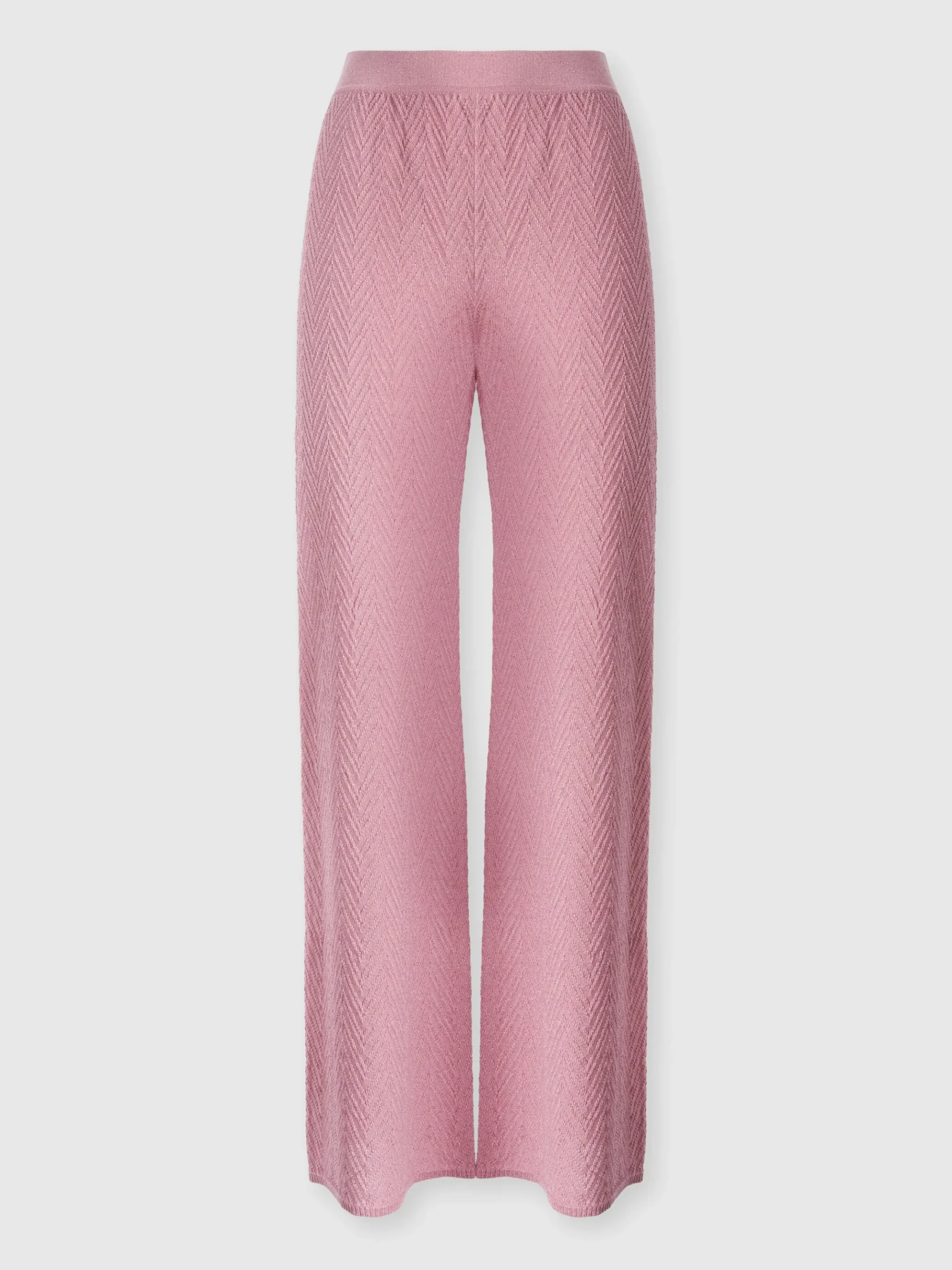 Straight-leg jacquard trousers
