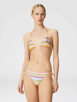 Stretch bikini with zigzag print