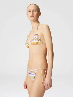 Stretch bikini with zigzag print
