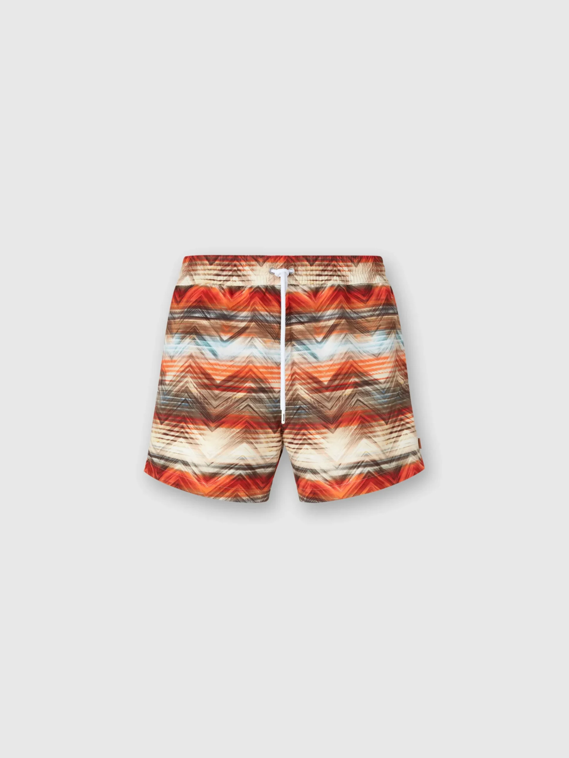Swim shorts with macro zig zag dégradé print