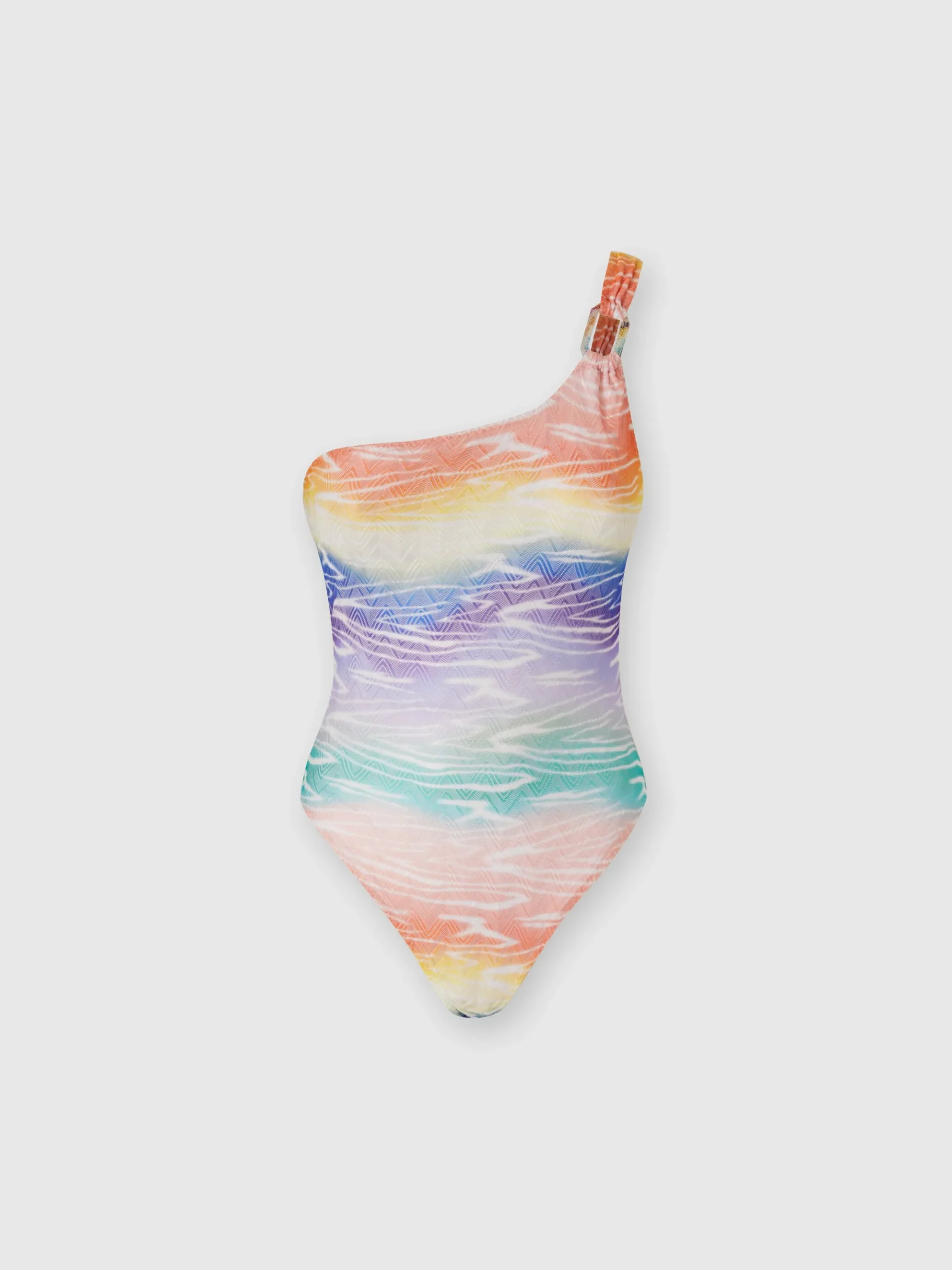 Tie-dye print one-piece swimming costume