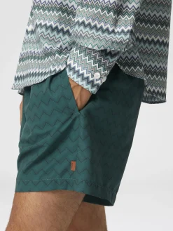 Tonal zigzag swim trunks