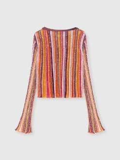Viscose blend crewneck pullover