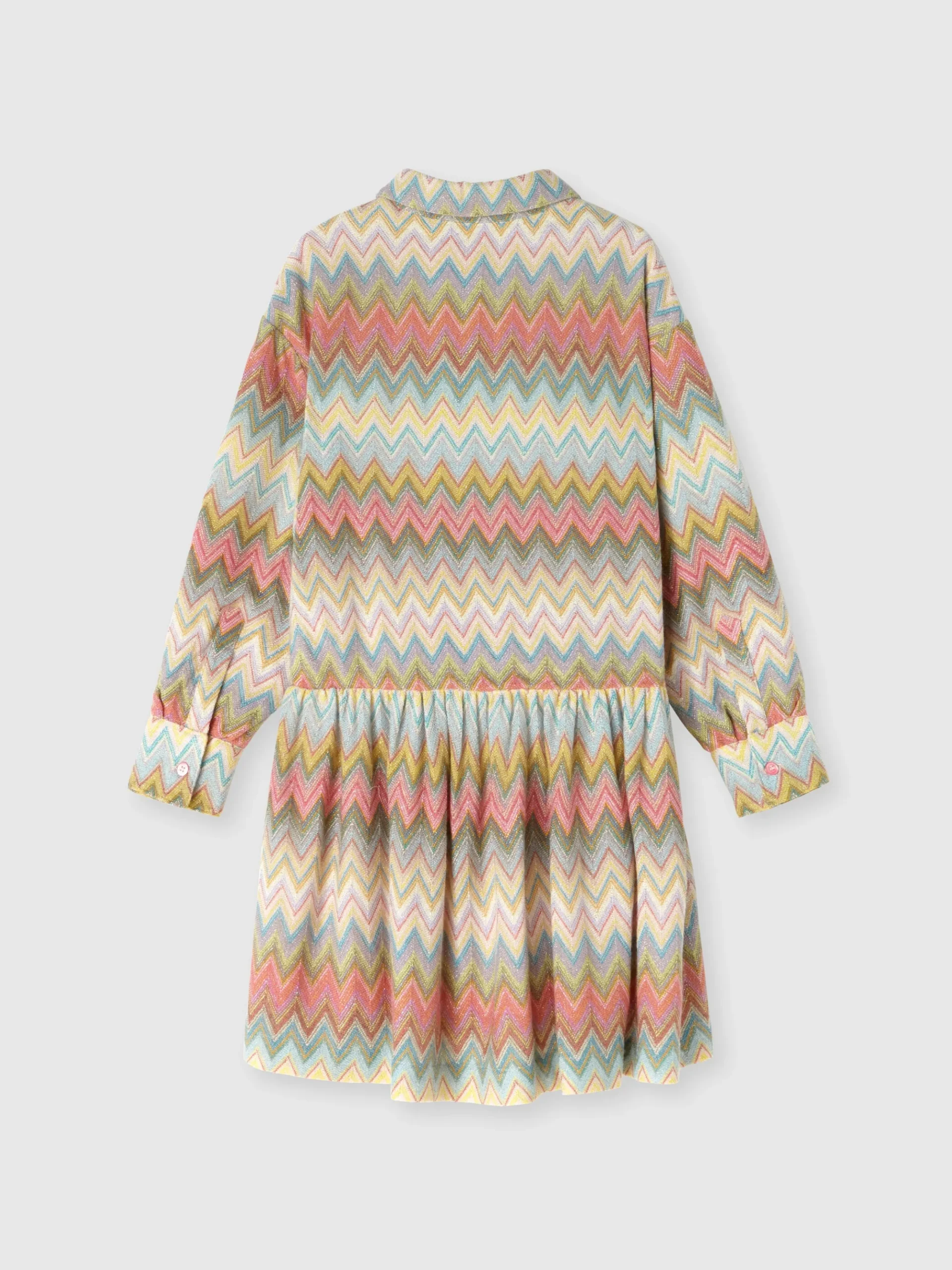 Viscose blend lamé dress