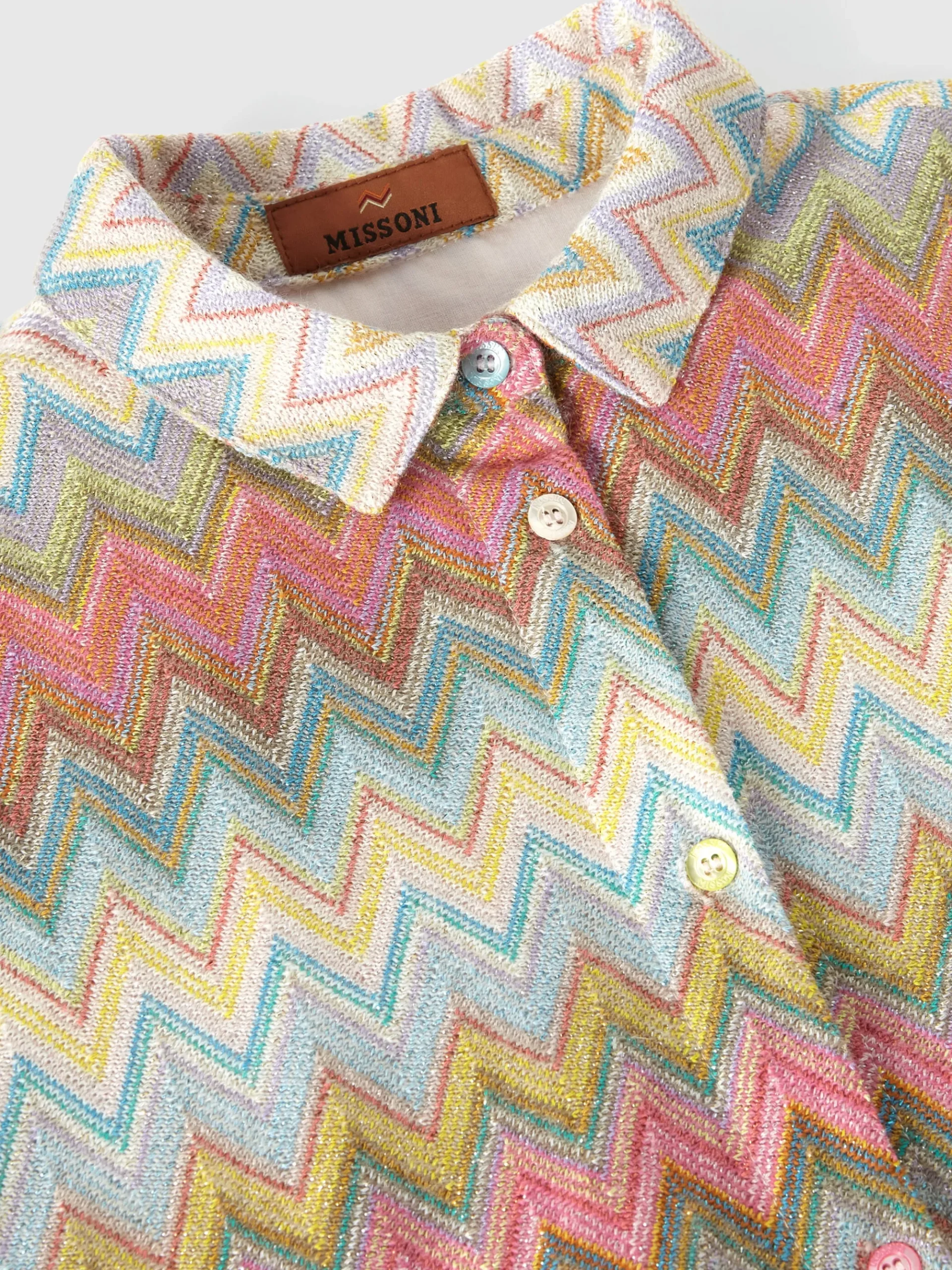Viscose blend lamé dress