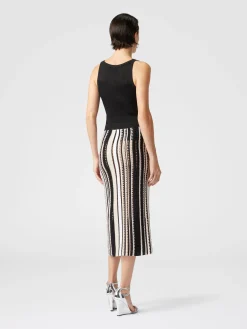 Viscose lamé tank top