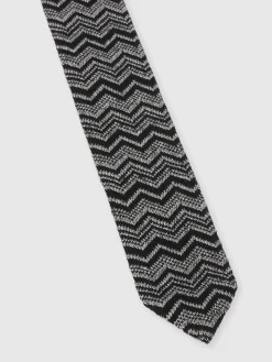 Wool and silk tie