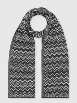 Wool and viscose scarf