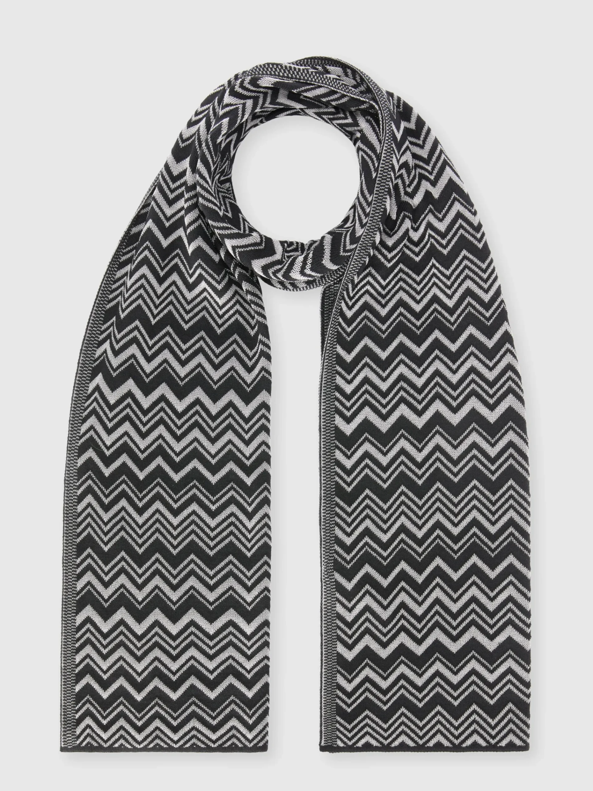 Wool and viscose scarf