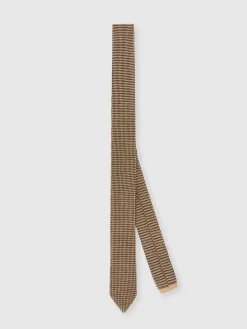 Wool blend knit tie