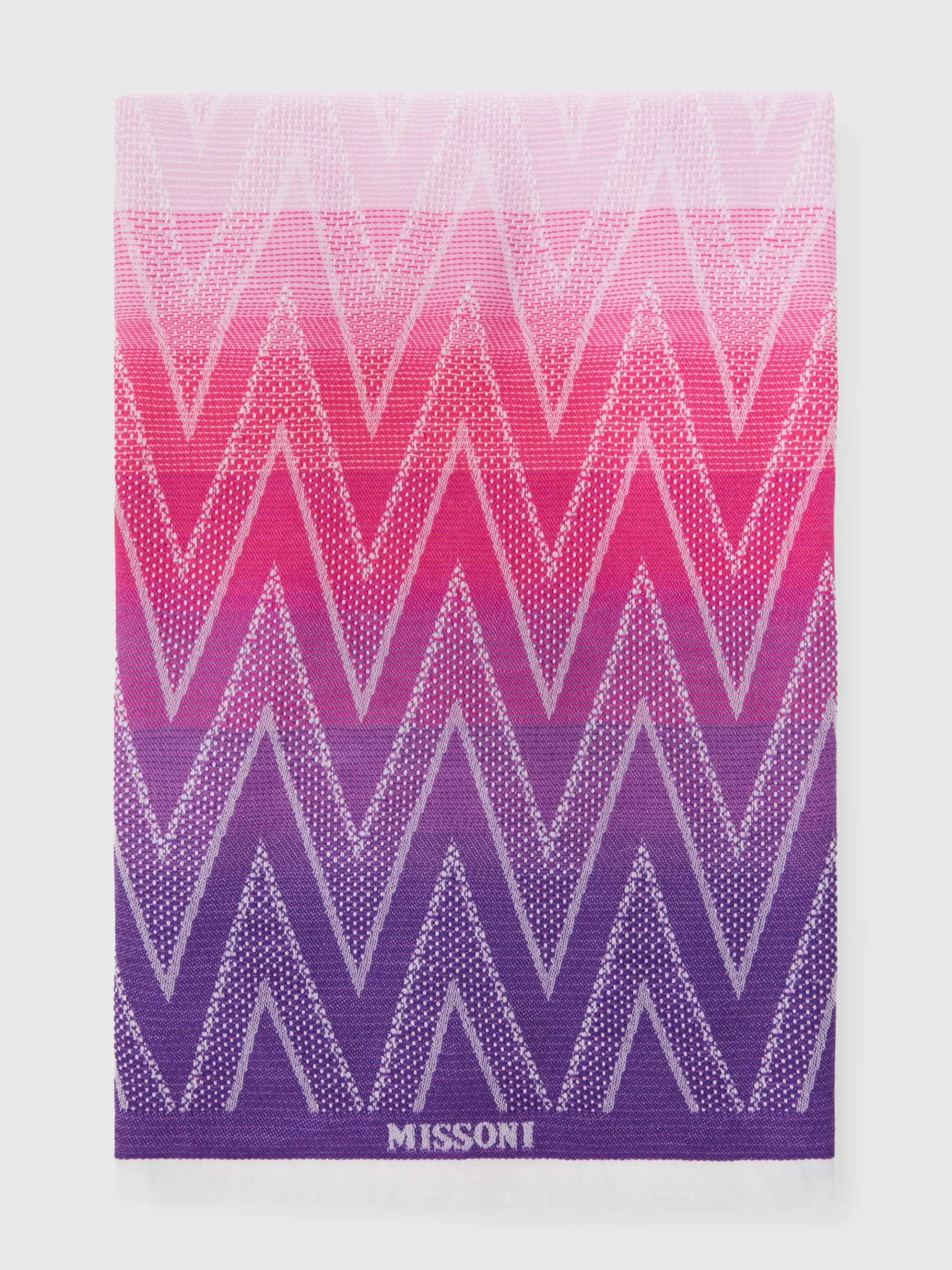 Wool stole with fringes