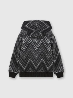 Wool-blend hooded sweatshirt