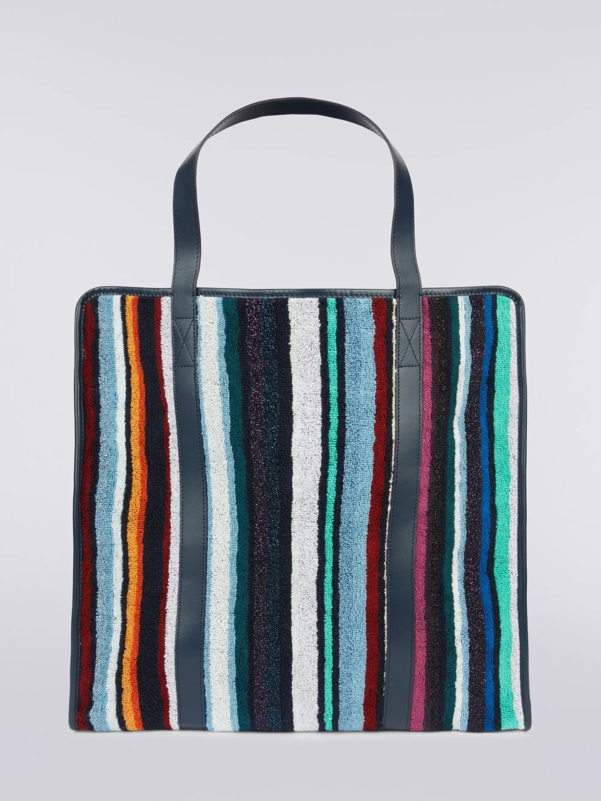 40x40 cm Chandler bag in velour cotton and viscose with lurex