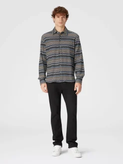 Zig zag cotton shirt
