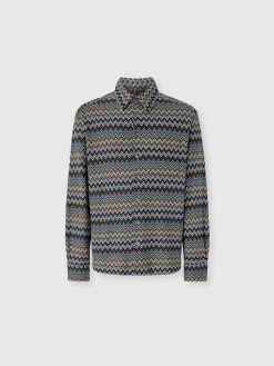 Zig zag cotton shirt