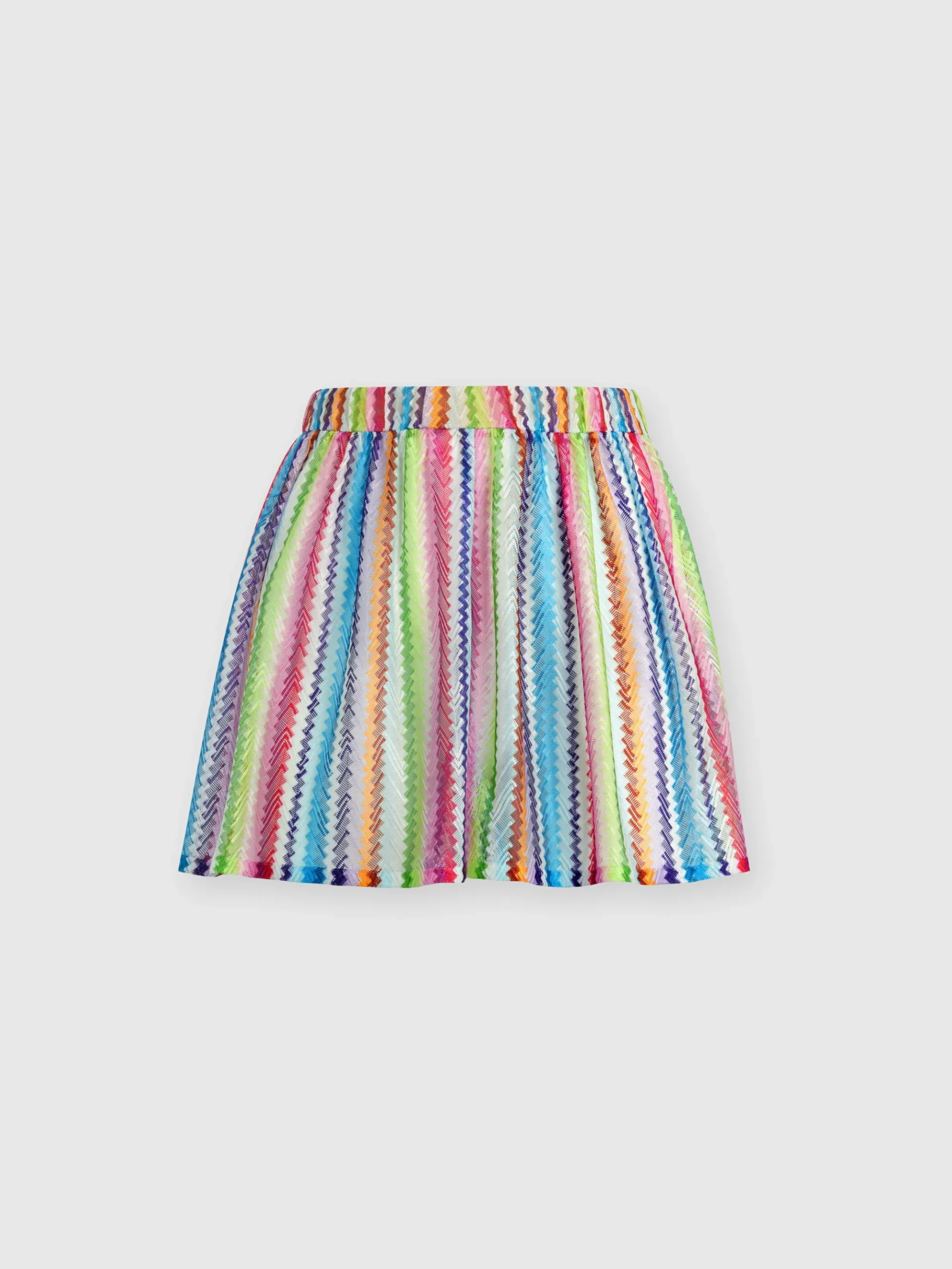 Zig zag print cover-up shorts