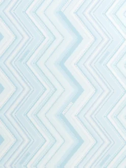 Zig zag stretch cotton blanket with logo lettering